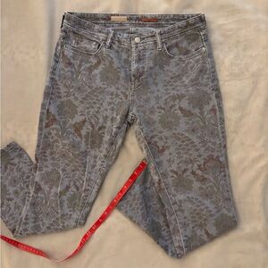 Anthropologie | Pilcro & the Letterpress Floral Slim Boyfriend Jeans | Size 29